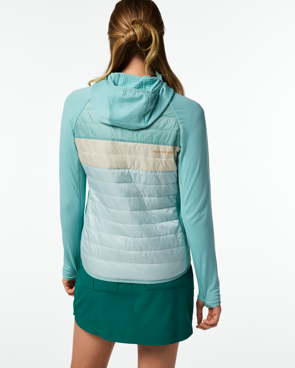 Capa Hybrid Insulated Hooded Jacket - Women's - Tide Pool/Surf - US 5220
