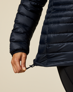 Fuego Down Hooded Jacket - Women's - Carbon Stripes - US 5296