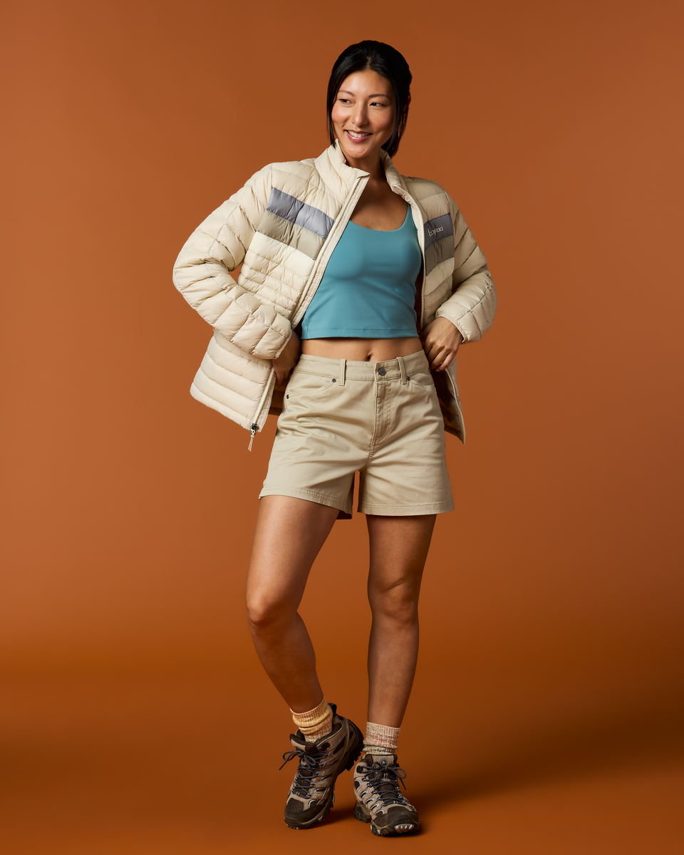 Fuego Down Jacket - Women's - Cream Stripes - US 6774