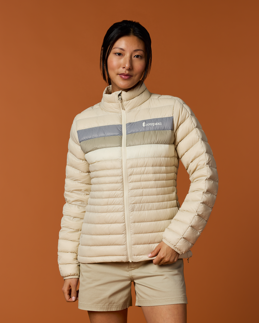 Fuego Down Jacket - Women's - Cream Stripes - US 6774