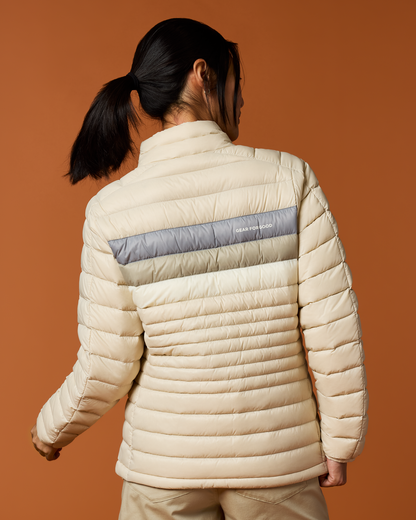 Fuego Down Jacket - Women's - Cream Stripes - US 6774