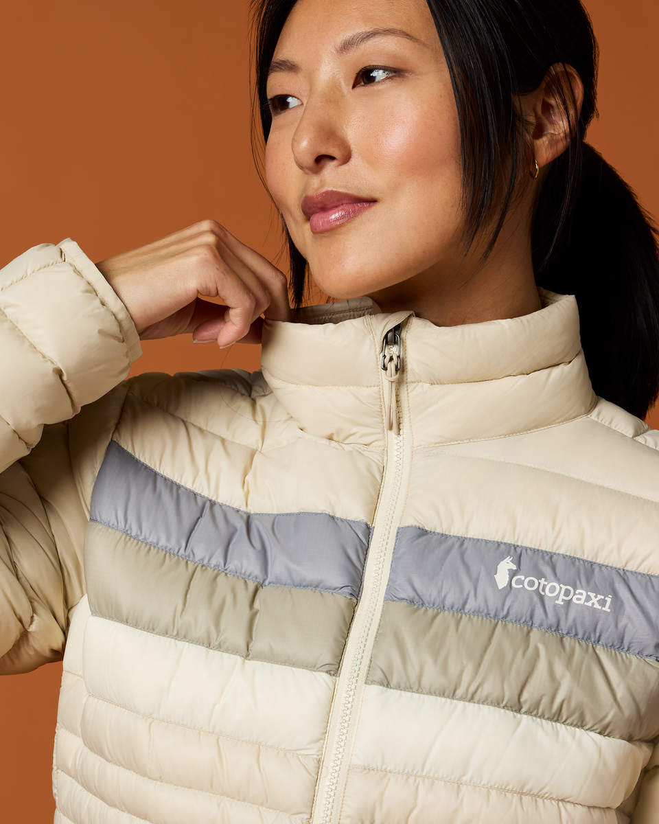 Fuego Down Jacket - Women's - Cream Stripes - US 6774