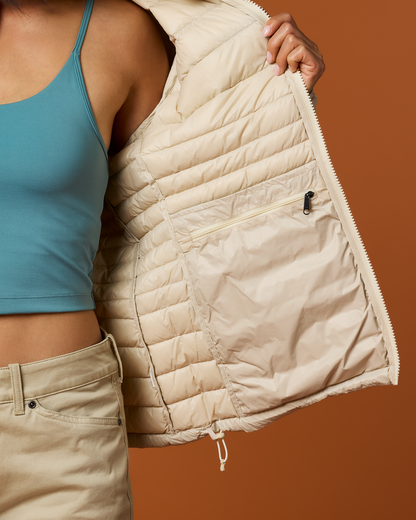 Fuego Down Jacket - Women's - Cream Stripes - US 6774