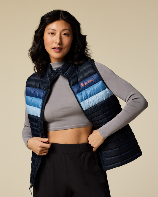 Fuego Down Vest - Women's - Carbon Stripes - US 4639
