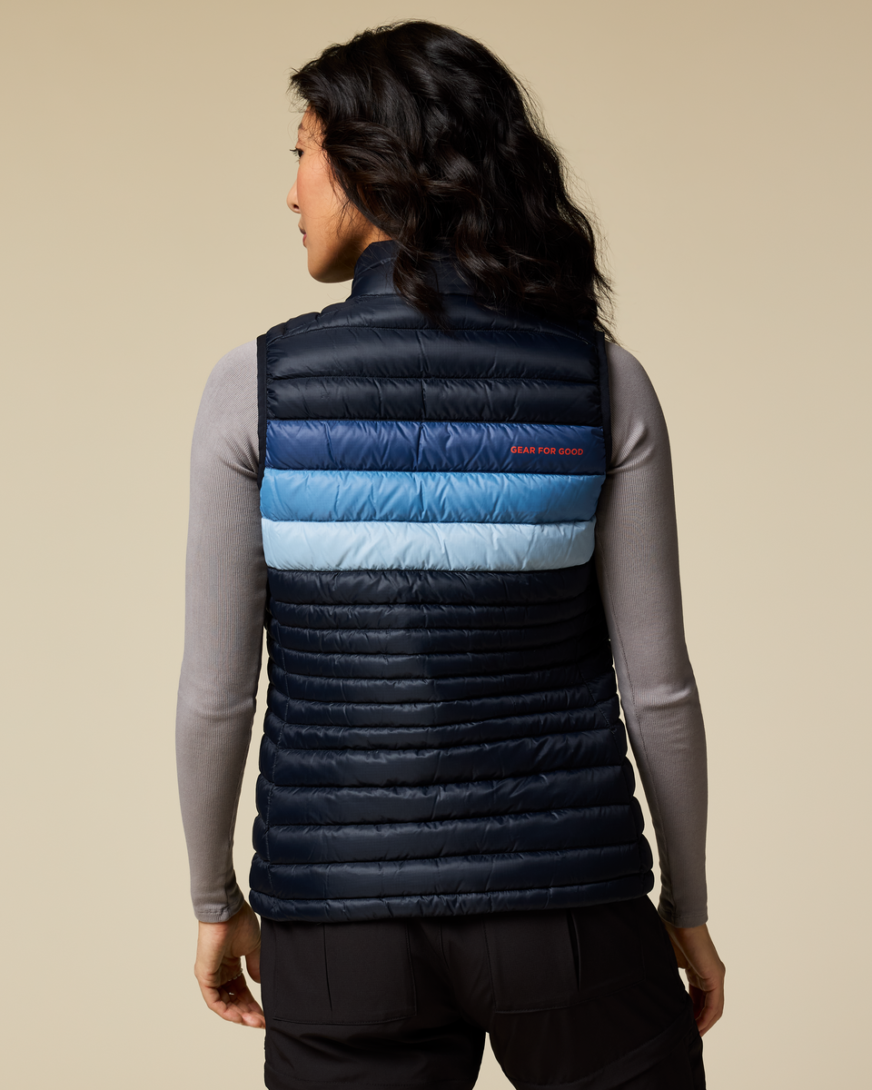 Fuego Down Vest - Women's - Carbon Stripes - US 4639