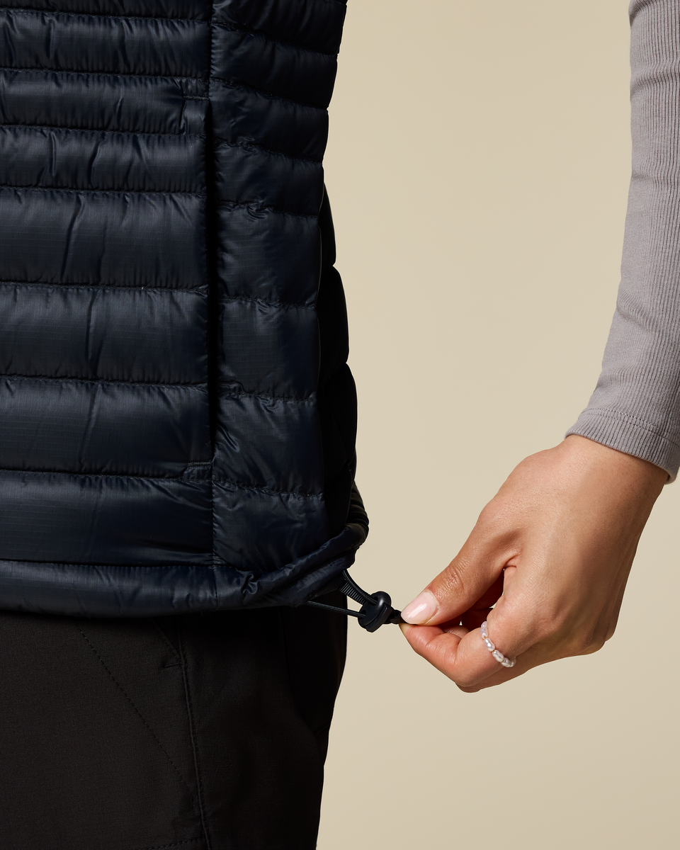 Fuego Down Vest - Women's - Carbon Stripes - US 4639