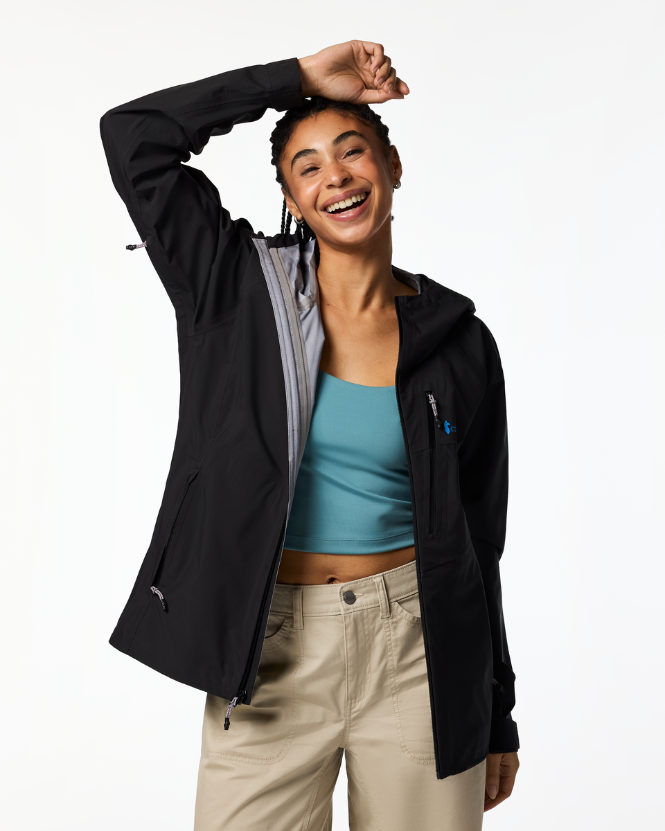 Impermeo 3L Hooded Shell Jacket - Women's - Cotopaxi Black - US 1317