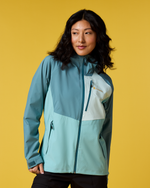 Impermeo 3L Hooded Shell Jacket - Women's - Everglade/Tide Pool - US 1185