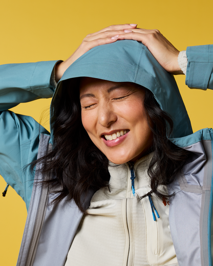 Impermeo 3L Hooded Shell Jacket - Women's - Everglade/Tide Pool - US 1185