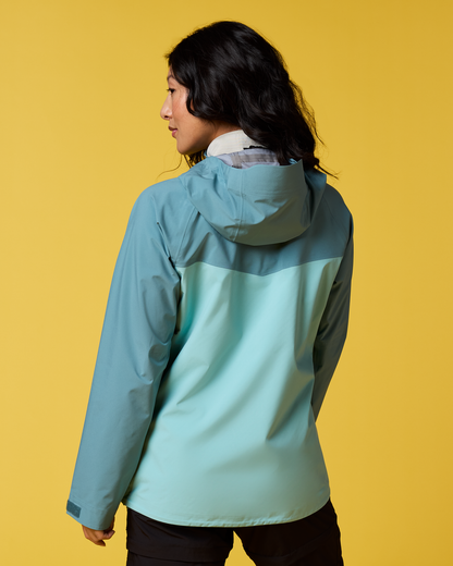 Impermeo 3L Hooded Shell Jacket - Women's - Everglade/Tide Pool - US 1185