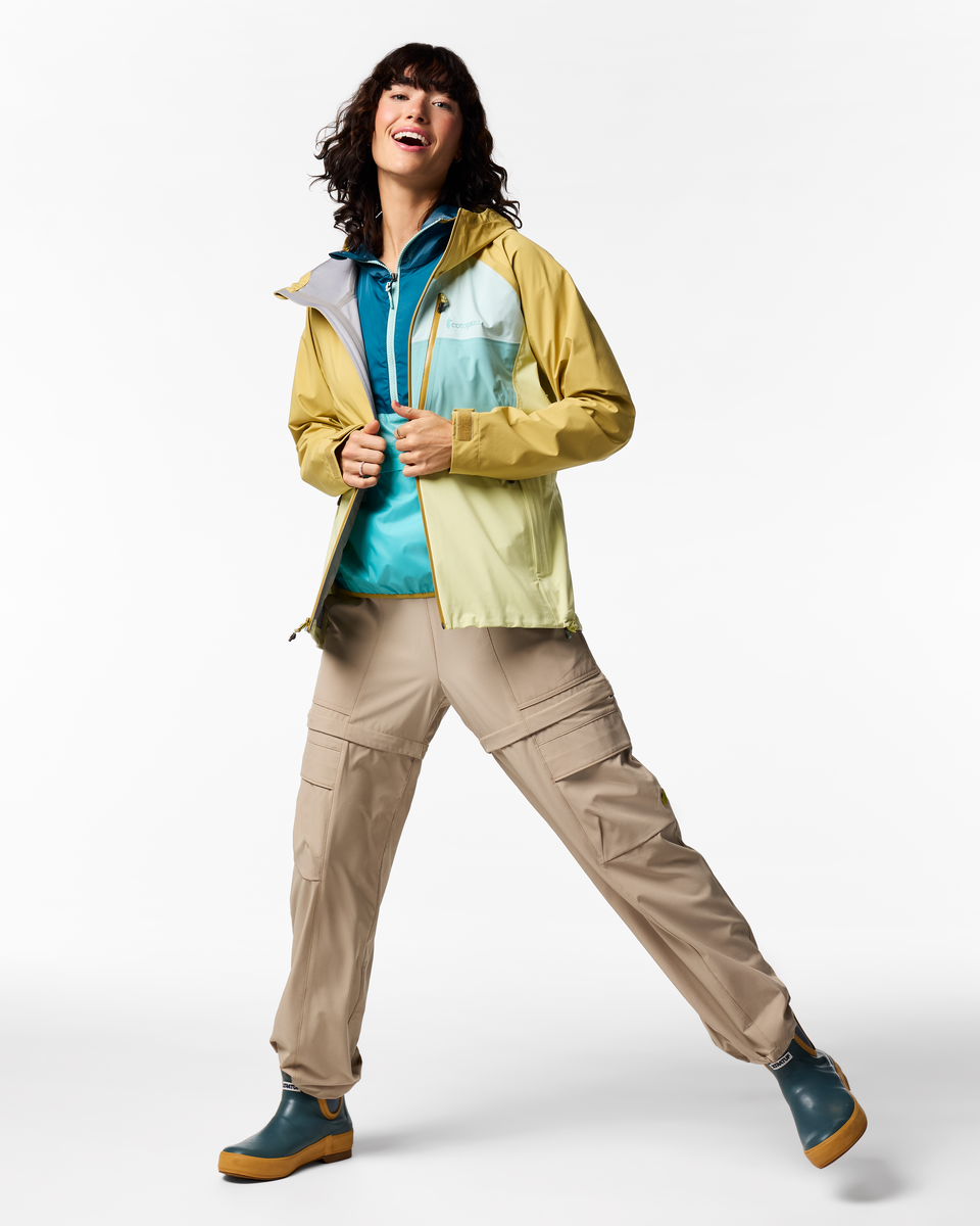 Impermeo 3L Hooded Shell Jacket - Women's - Husk/Honeydew - US 3875