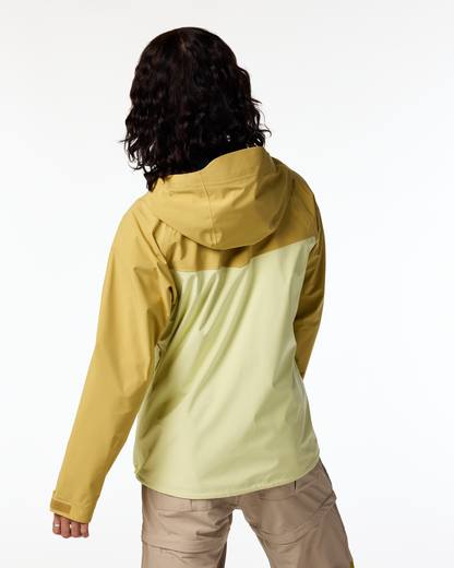 Impermeo 3L Hooded Shell Jacket - Women's - Husk/Honeydew - US 3875