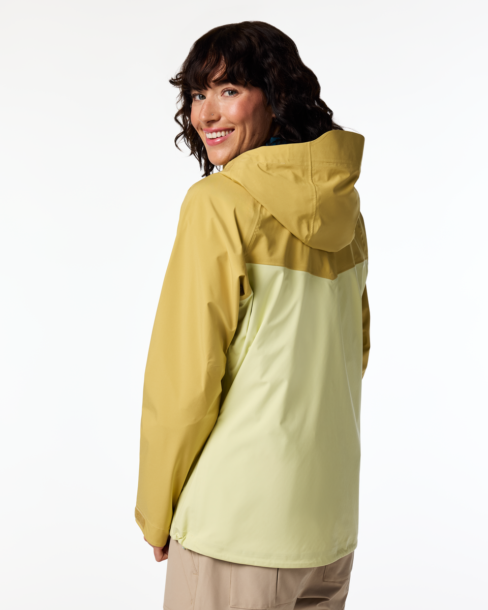 Impermeo 3L Hooded Shell Jacket - Women's - Husk/Honeydew - US 3875