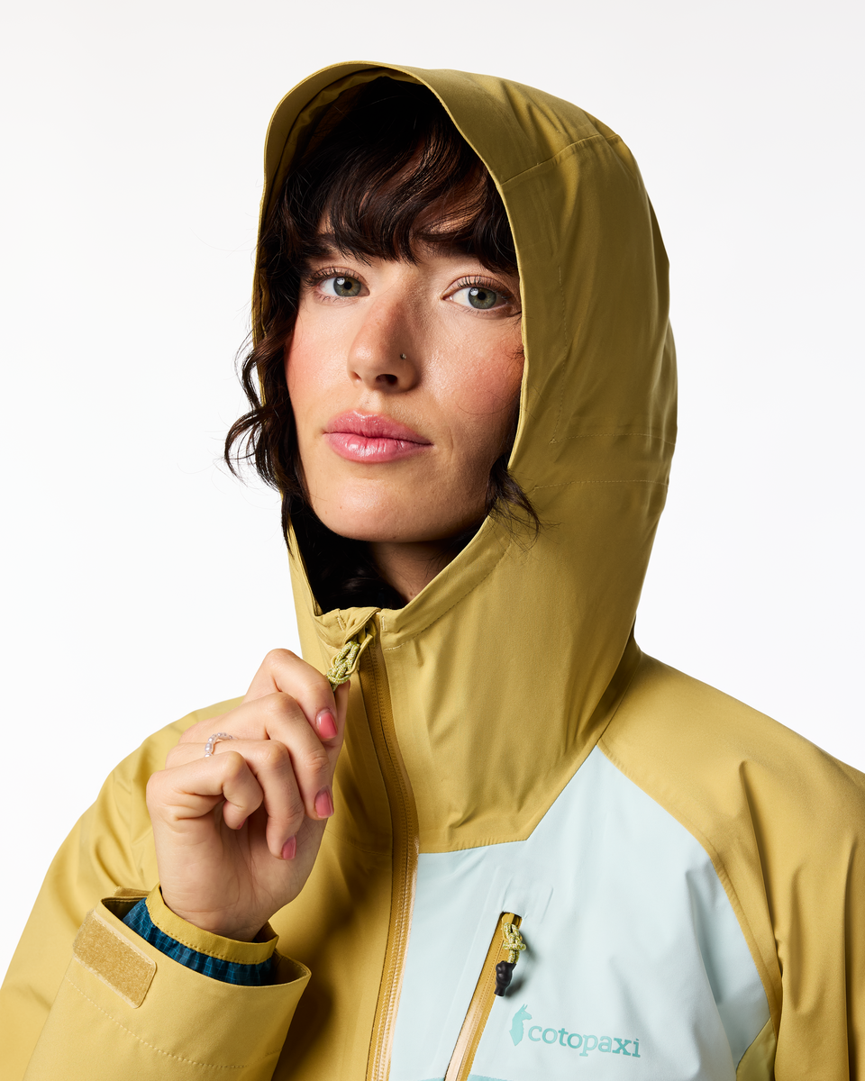 Impermeo 3L Hooded Shell Jacket - Women's - Husk/Honeydew - US 3875