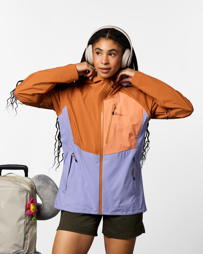 Impermeo 3L Hooded Shell Jacket - Women's - Whiskey/Aster - US 2272