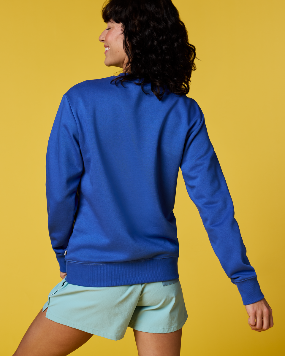 Lava Llama Crew Sweatshirt - Women's - Azure - US 6644