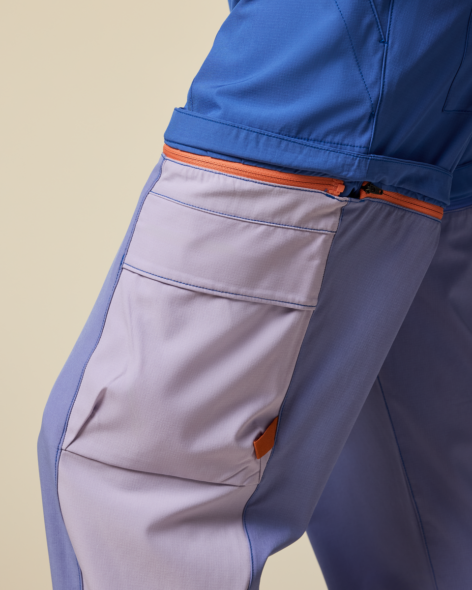 Losdos Zip-Off Pant - Women's - Azure/Aster - US 6637