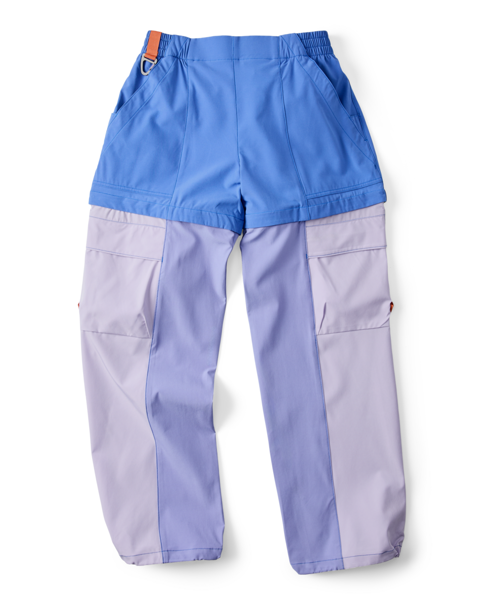 Losdos Zip-Off Pant - Women's - Azure/Aster - US 6637
