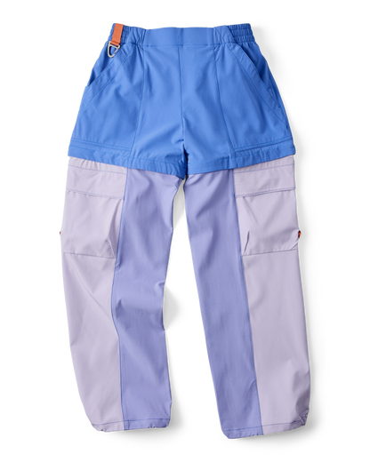 Losdos Zip-Off Pant - Women's - Azure/Aster - US 6637