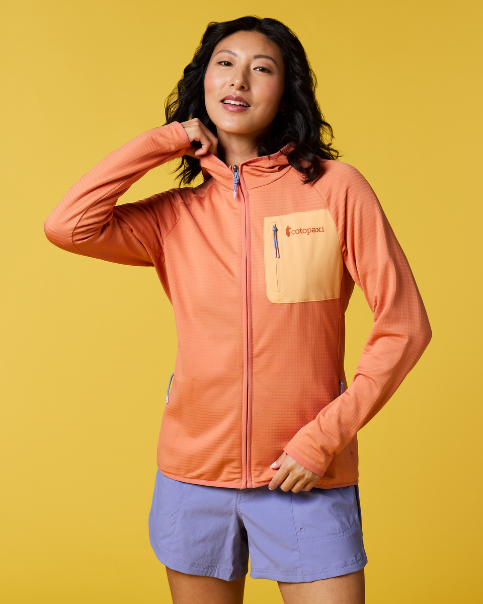 Otero Fleece Full-Zip Hooded Jacket - Women's - Grapefruit - US 2106