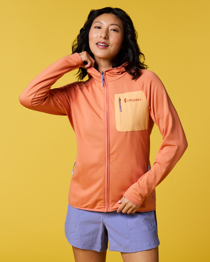Otero Fleece Full-Zip Hooded Jacket - Women's - Grapefruit - US 2106