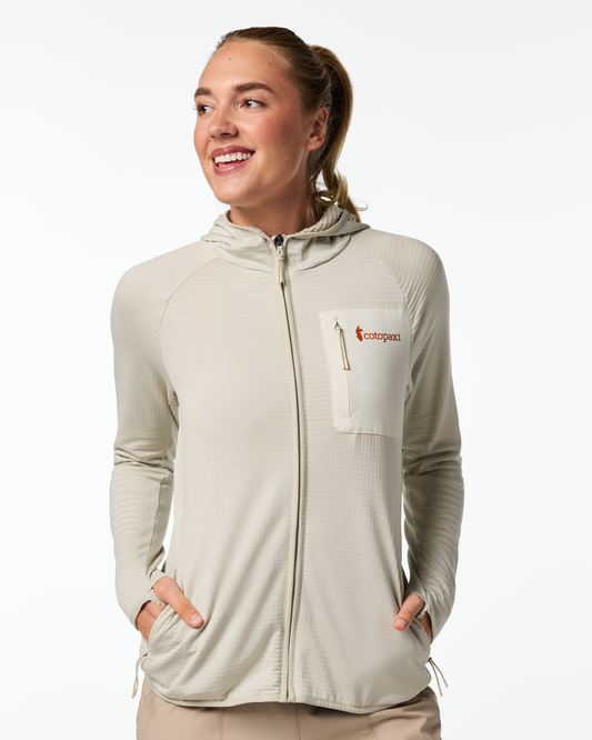 Otero Fleece Full-Zip Hooded Jacket - Women's - Mineral - US 7765