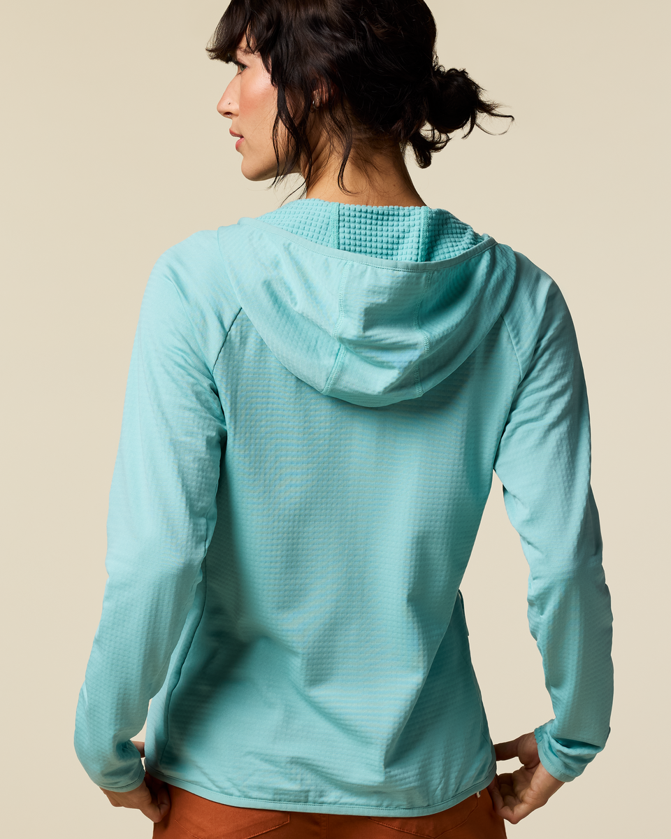 Otero Fleece Full-Zip Hooded Jacket - Women's - Tide Pool - US 9077