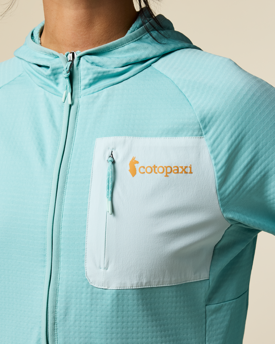 Otero Fleece Full-Zip Hooded Jacket - Women's - Tide Pool - US 9077