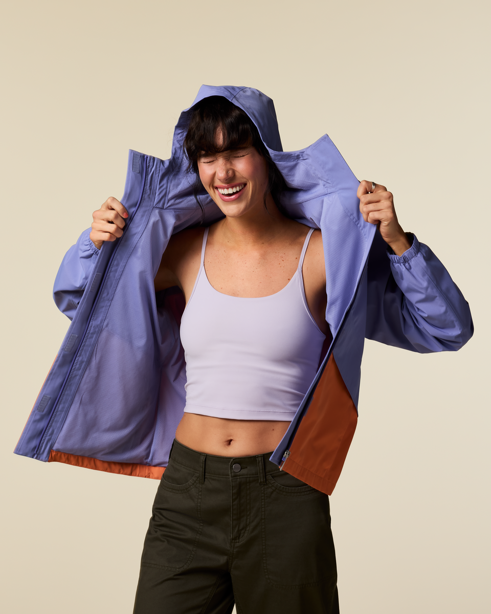 Rayu Rain Jacket - Women's - Aster/Grapefruit - US 6563