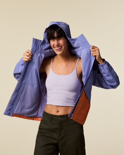 Rayu Rain Jacket - Women's - Aster/Grapefruit - US 6563