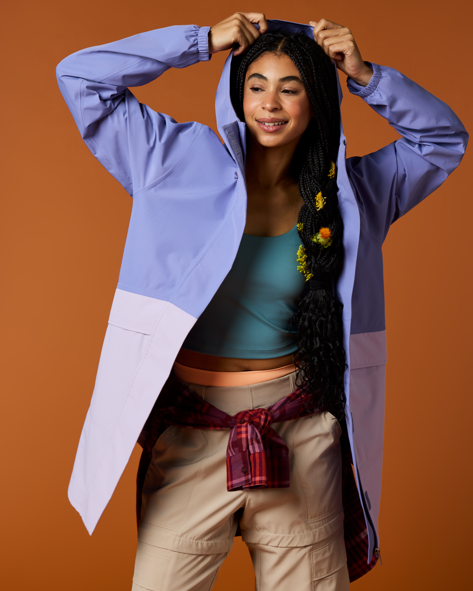 Rayu Rain Parka - Women's - Aster/Moonbeam - US 6323