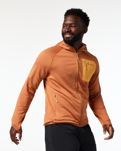 Otero Fleece Full-Zip Hooded Jacket - Men's - Whiskey - US 7382