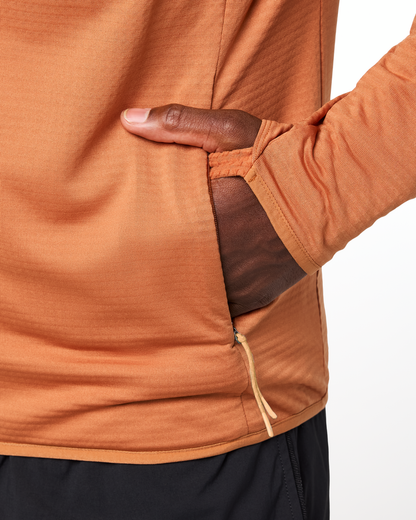 Otero Fleece Full-Zip Hooded Jacket - Men's - Whiskey - US 7382