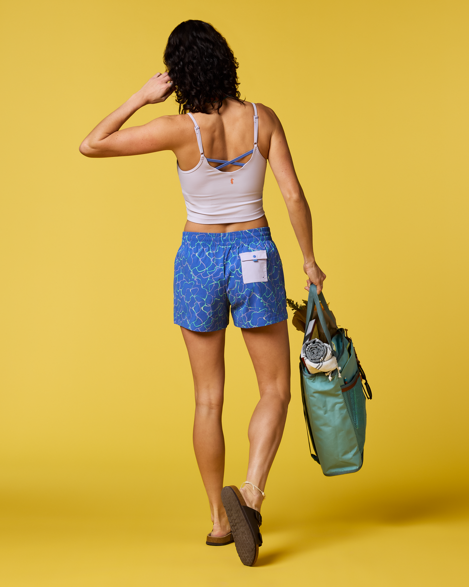 Brinco 3" Short - Print - Women's - Splash Azure - US 4394