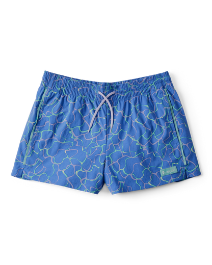 Brinco 3" Short - Print - Women's - Splash Azure - US 4394