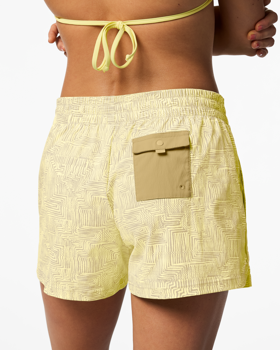 Brinco 3" Short - Print - Women's - Zen Garden Honeydew - US 6317