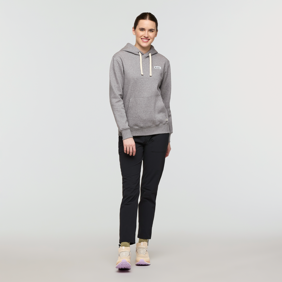 Llama Patch Pullover Hoodie - Women's - Heather Grey - US 2508