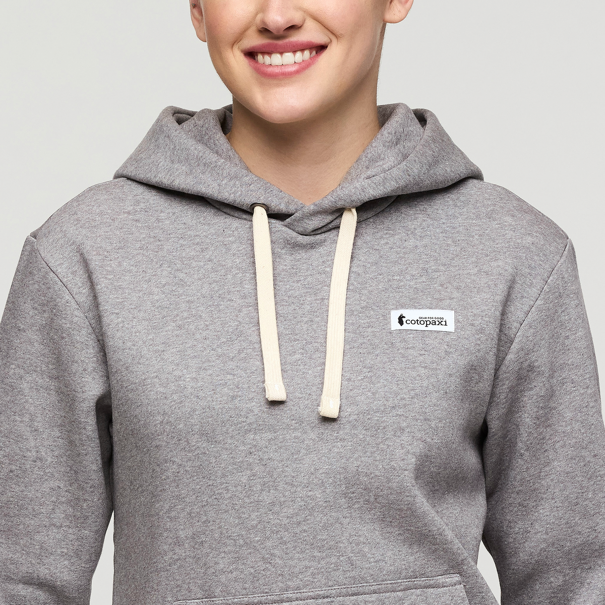 Llama Patch Pullover Hoodie - Women's - Heather Grey - US 2508