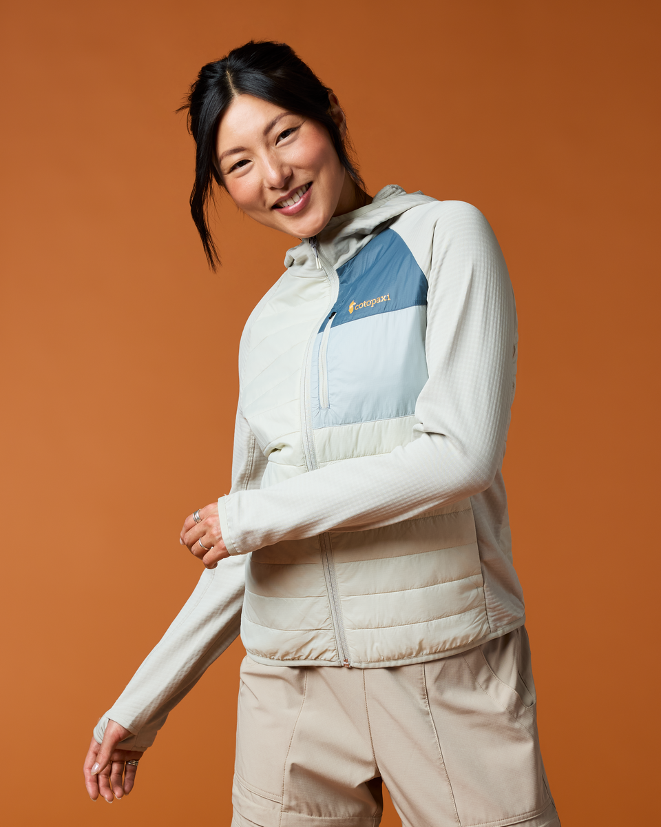 Acodo Hybrid Hooded Jacket - Women's - Chalk/Mineral - US 9779