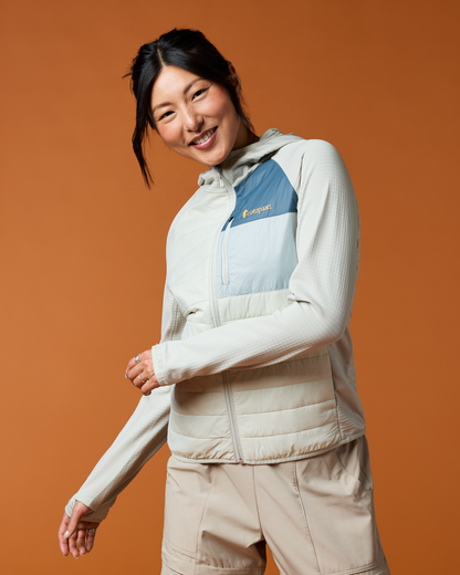 Acodo Hybrid Hooded Jacket - Women's - Chalk/Mineral - US 9779