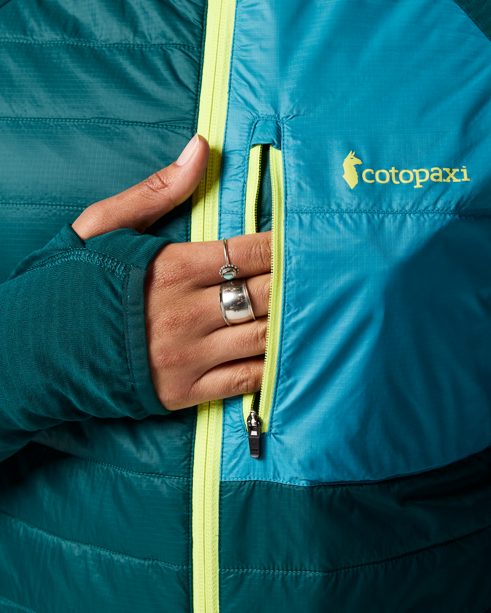 Acodo Hybrid Hooded Jacket - Women's - Deep Ocean - US 1480