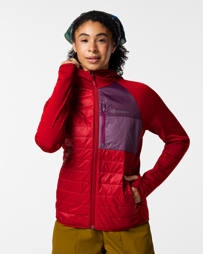 Acodo Hybrid Hooded Jacket - Women's - Spicy - US 7873