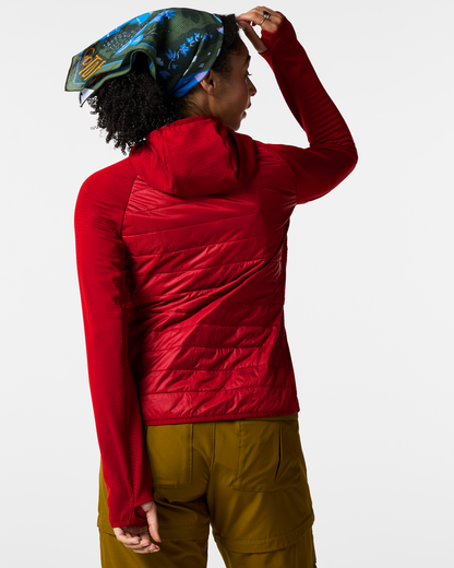 Acodo Hybrid Hooded Jacket - Women's - Spicy - US 7873