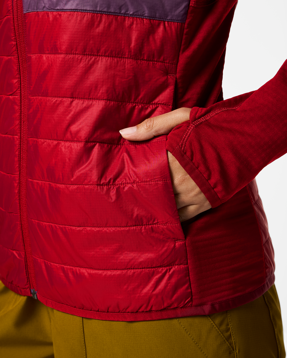 Acodo Hybrid Hooded Jacket - Women's - Spicy - US 7873