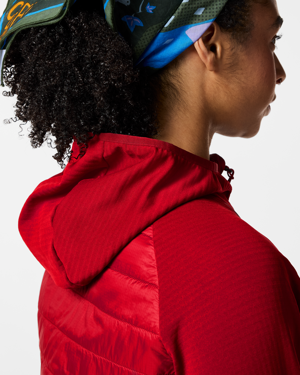 Acodo Hybrid Hooded Jacket - Women's - Spicy - US 7873