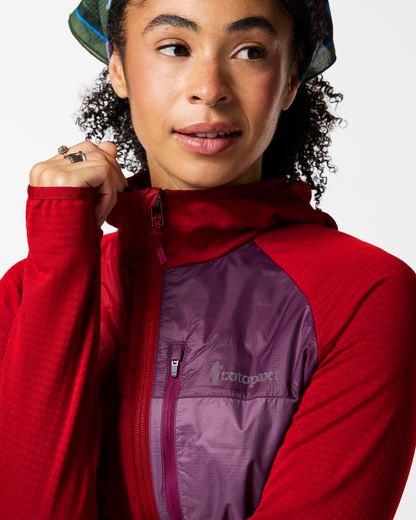 Acodo Hybrid Hooded Jacket - Women's - Spicy - US 7873