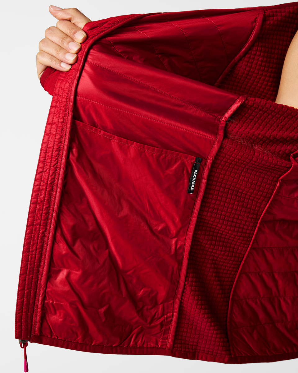 Acodo Hybrid Hooded Jacket - Women's - Spicy - US 7873