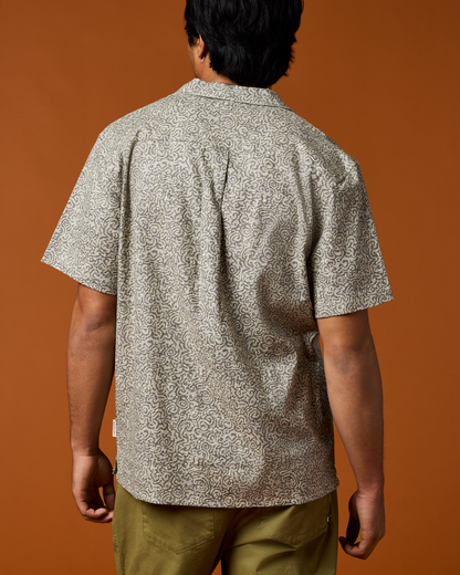 Afuera Button Up Shirt - Print - Men's - Cenotes Mineral - US 3258