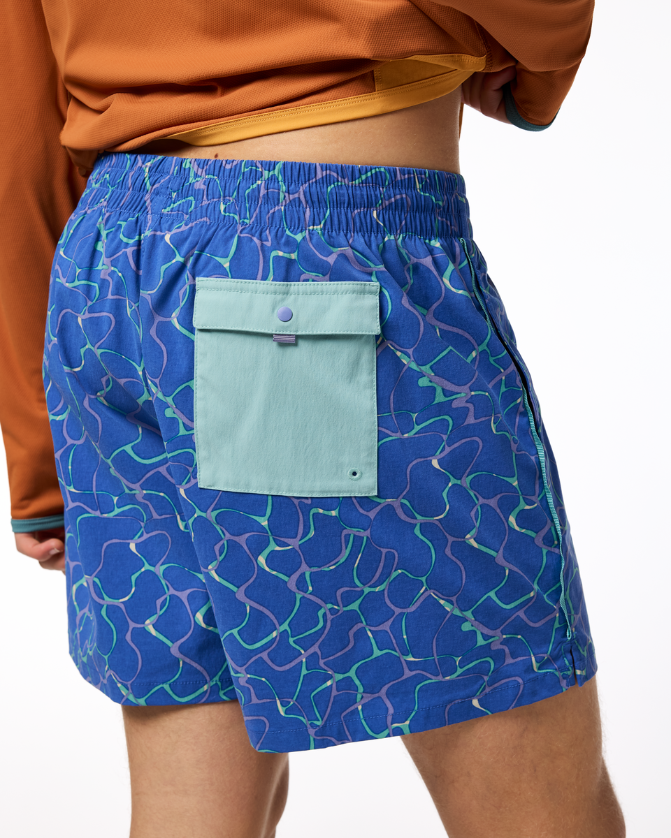 Brinco 5" Short - Print - Men's - Splash Azure - US 7075