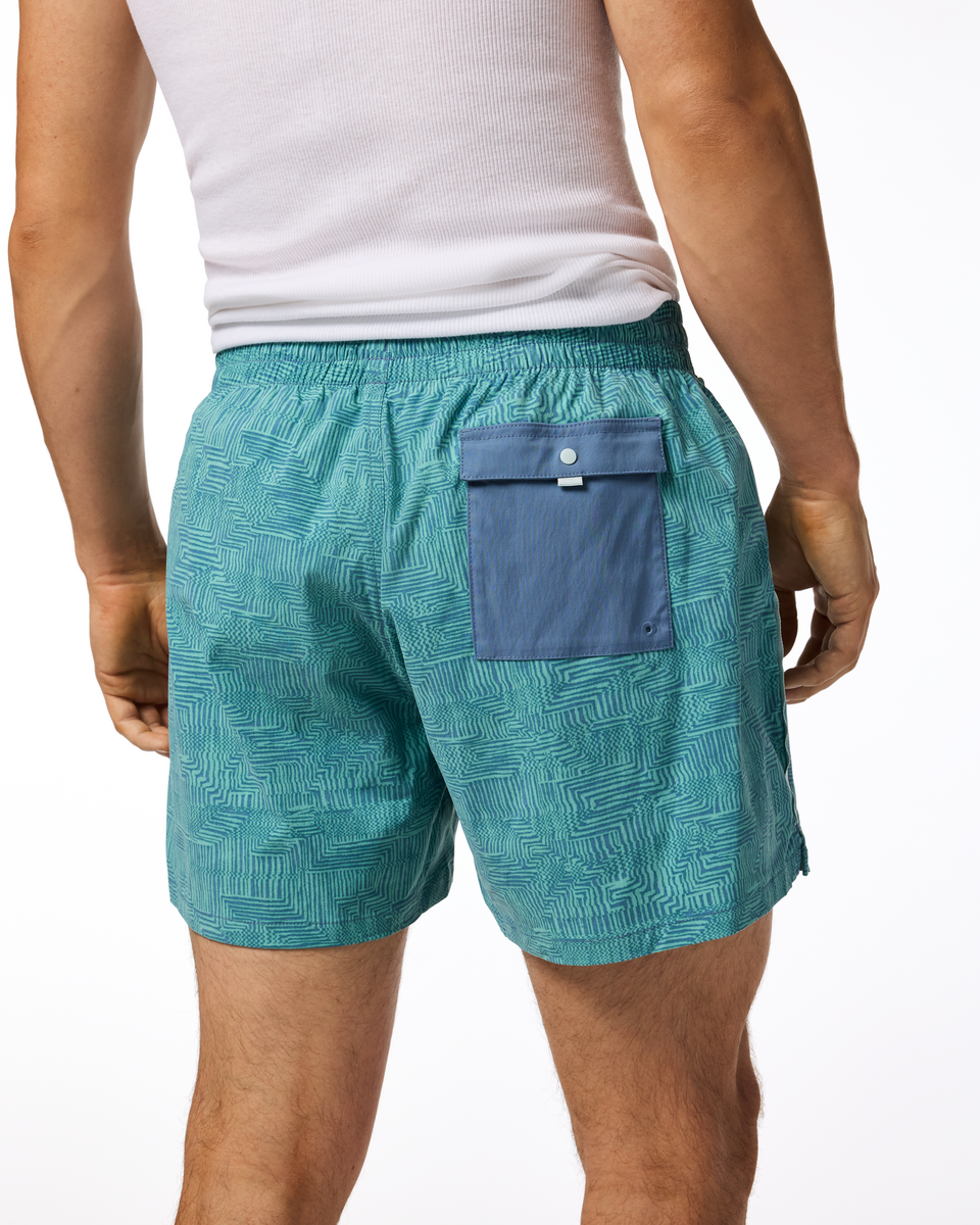 Brinco 5" Short - Print - Men's - Splash Azure - US 3282